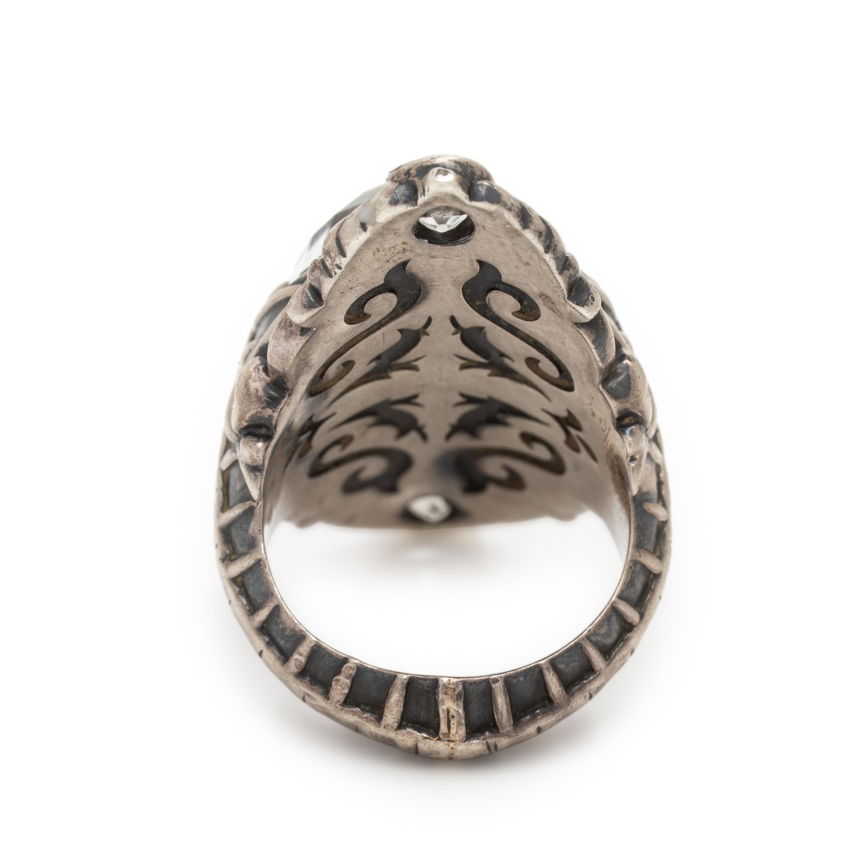 Steven Webster, Crystal and Sterling Silver Ring