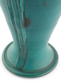 A Large Pewabic Turquoise Glazed Pottery Vase