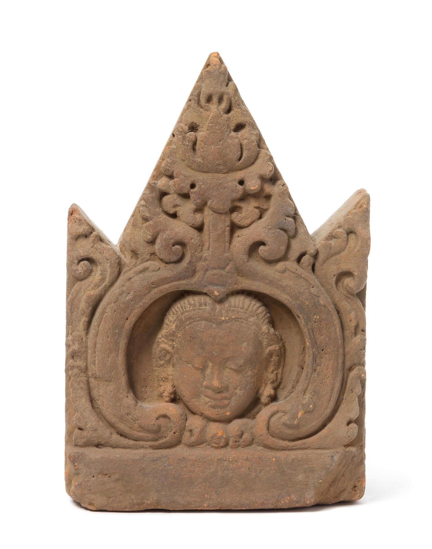 A Javanese Terracotta Antefix — CENTRAL JAVANESE PERIOD