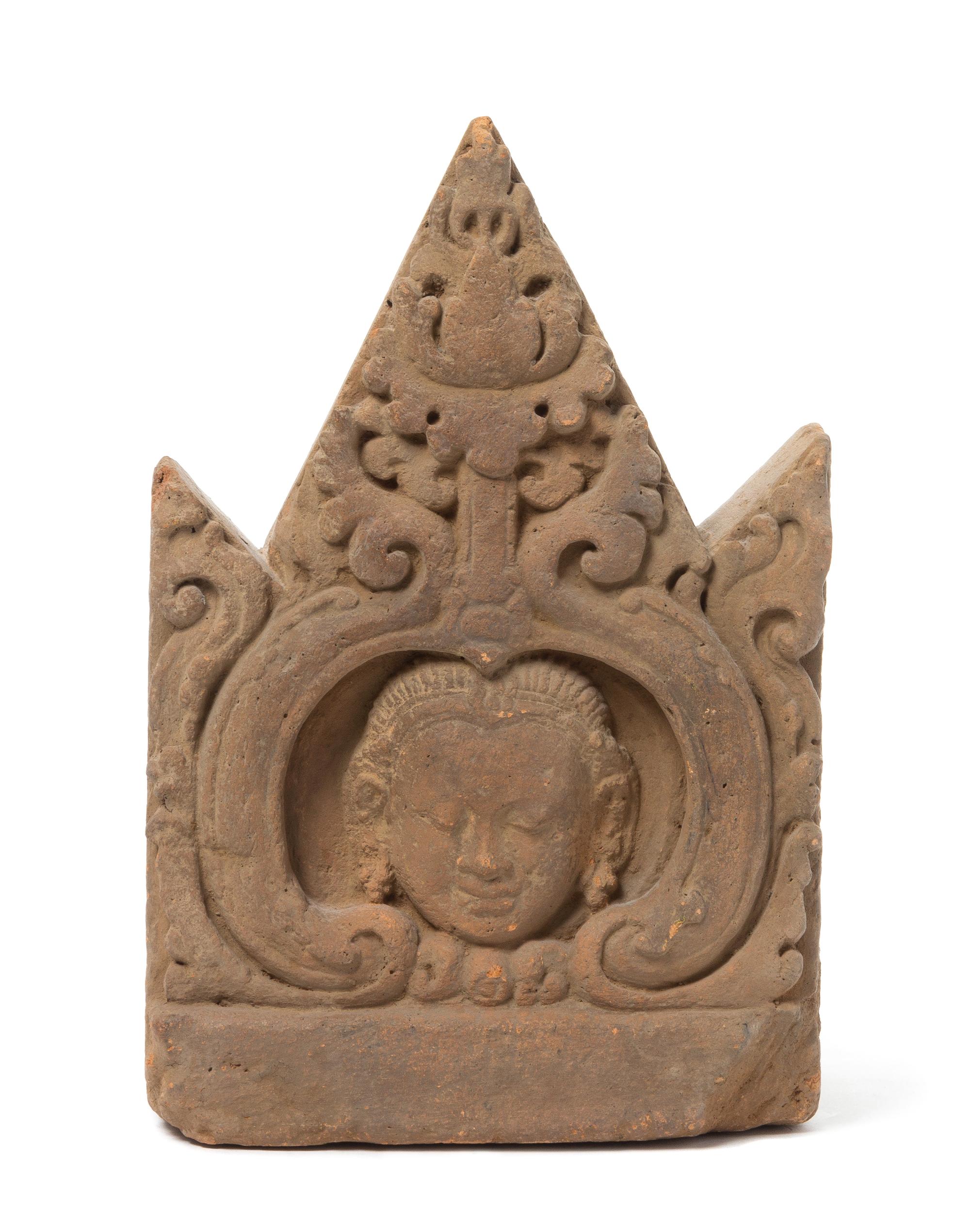 A Javanese Terracotta Antefix — CENTRAL JAVANESE PERIOD