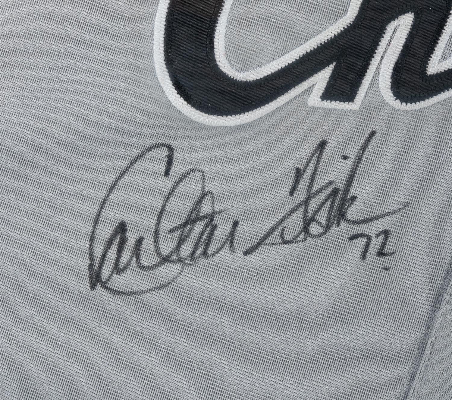 A Carlton Fisk Signed Autograph 1992-93 Chicago White Sox Authentic Professional Model Jersey (MEARS LOA),