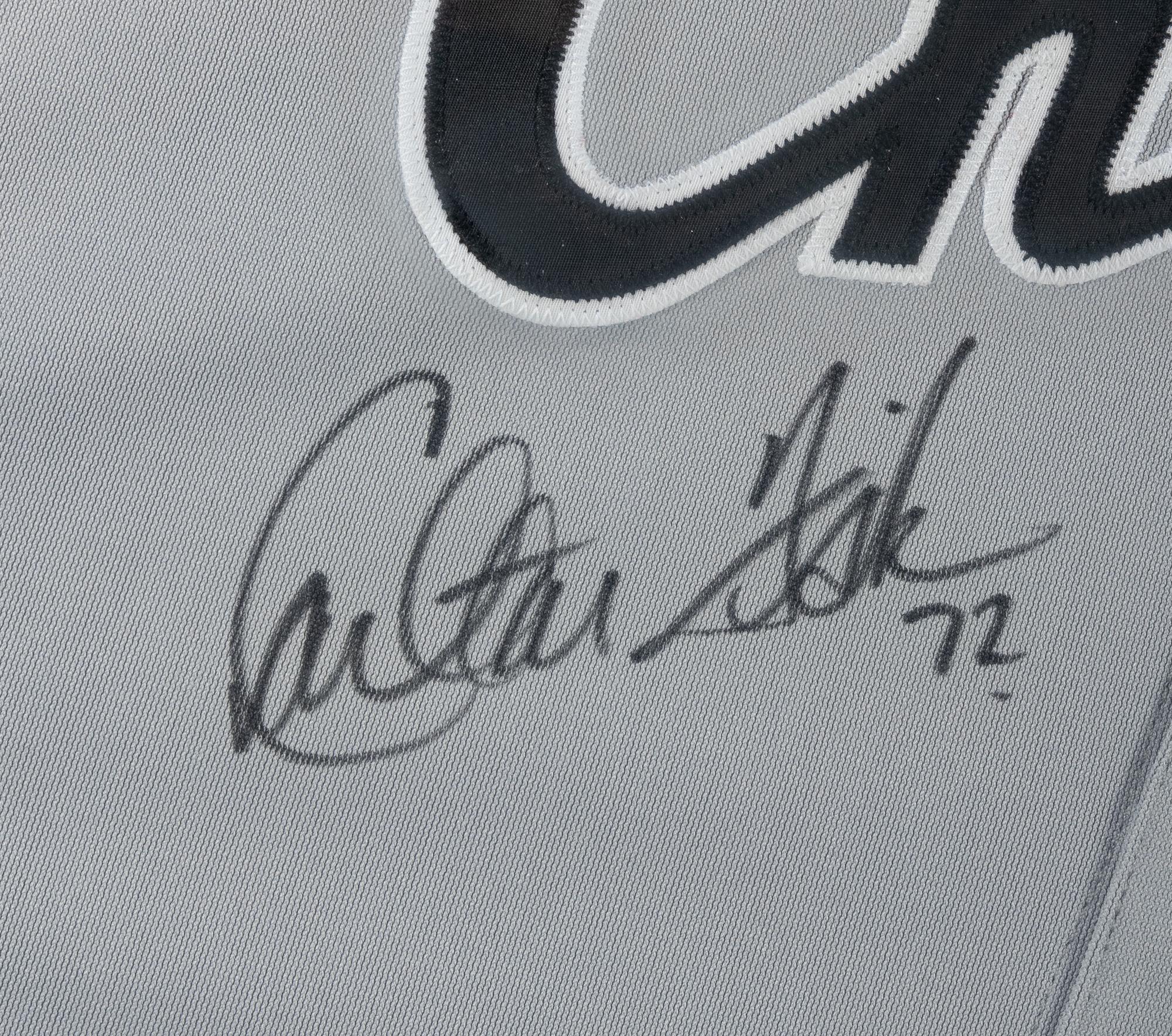 A Carlton Fisk Signed Autograph 1992-93 Chicago White Sox Authentic Professional Model Jersey (MEARS LOA),