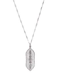 WHITE GOLD AND DIAMOND PENDANT/NECKLACE
