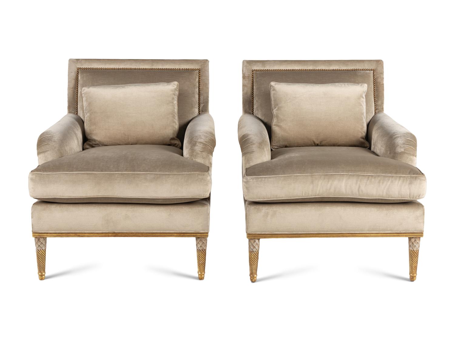 A Pair of Ebanista Lemaire Armchairs