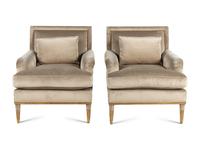 A Pair of Ebanista Lemaire Armchairs