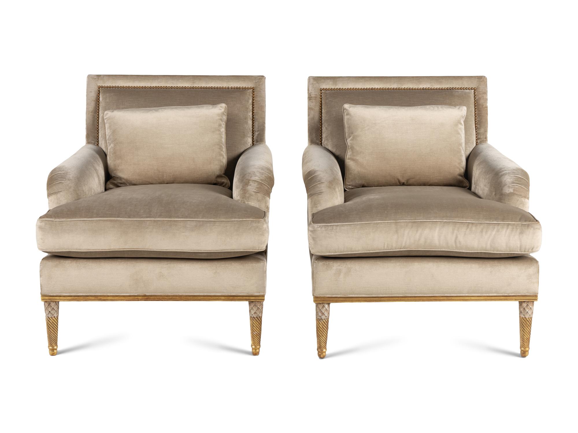 A Pair of Ebanista Lemaire Armchairs