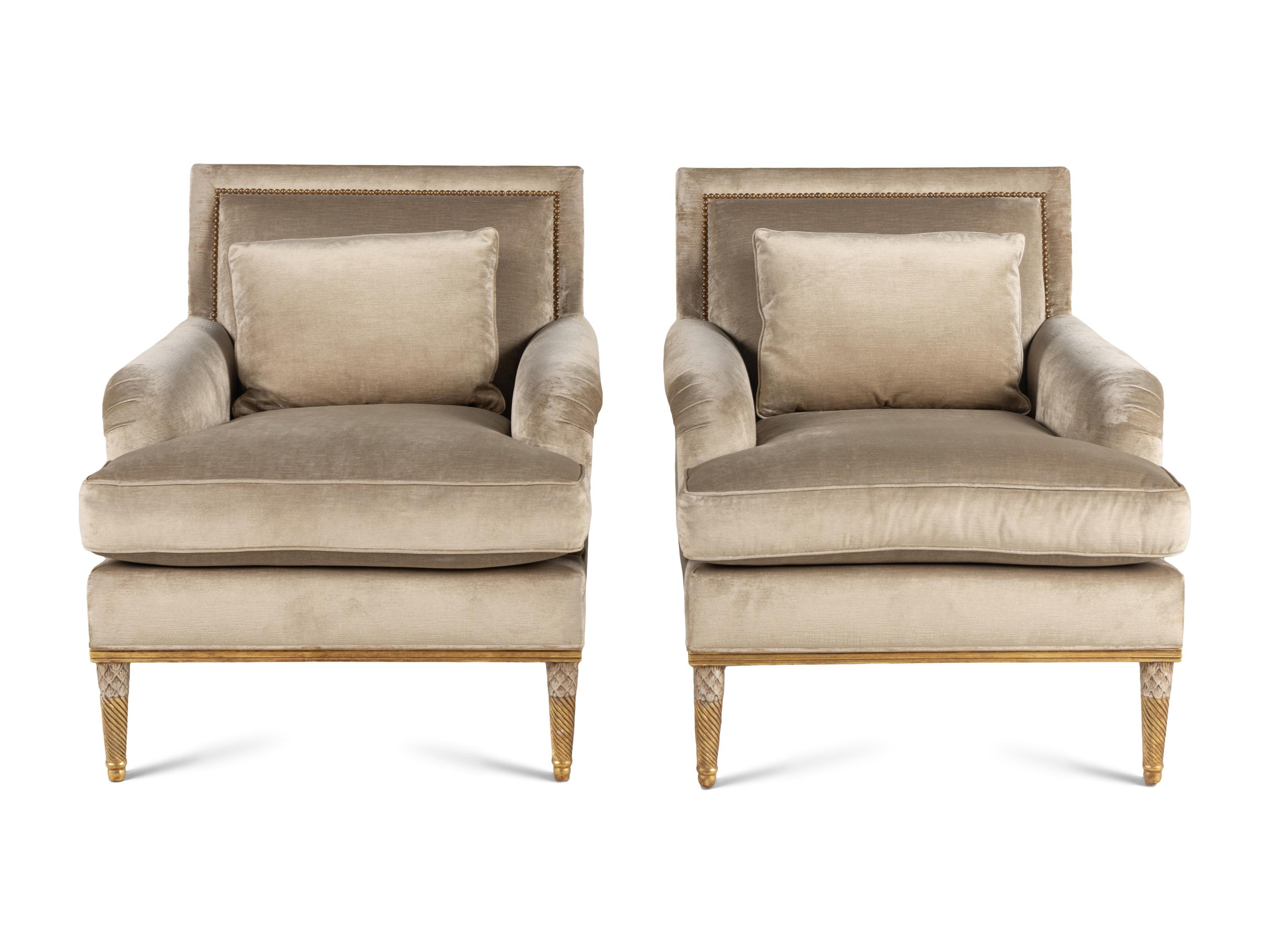 A Pair of Ebanista Lemaire Armchairs