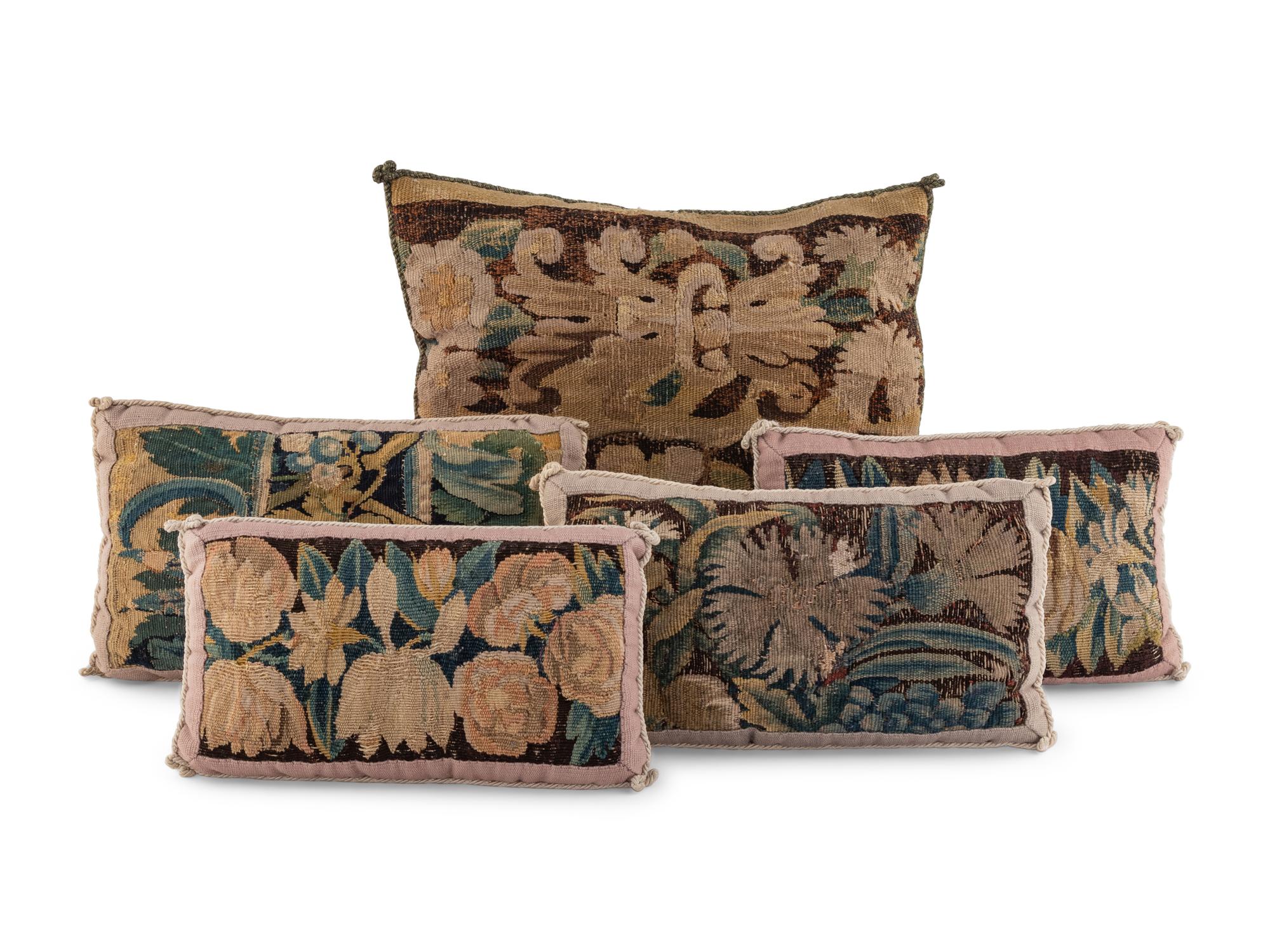 Five Needlepoint Pillows