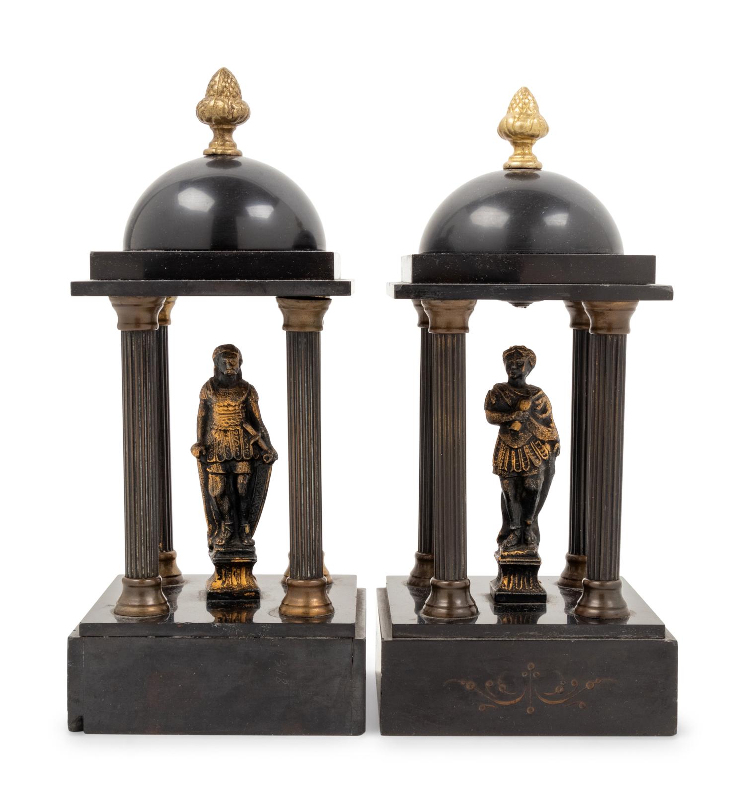 A Pair of Victorian Portico-Form Ornaments