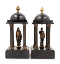 A Pair of Victorian Portico-Form Ornaments