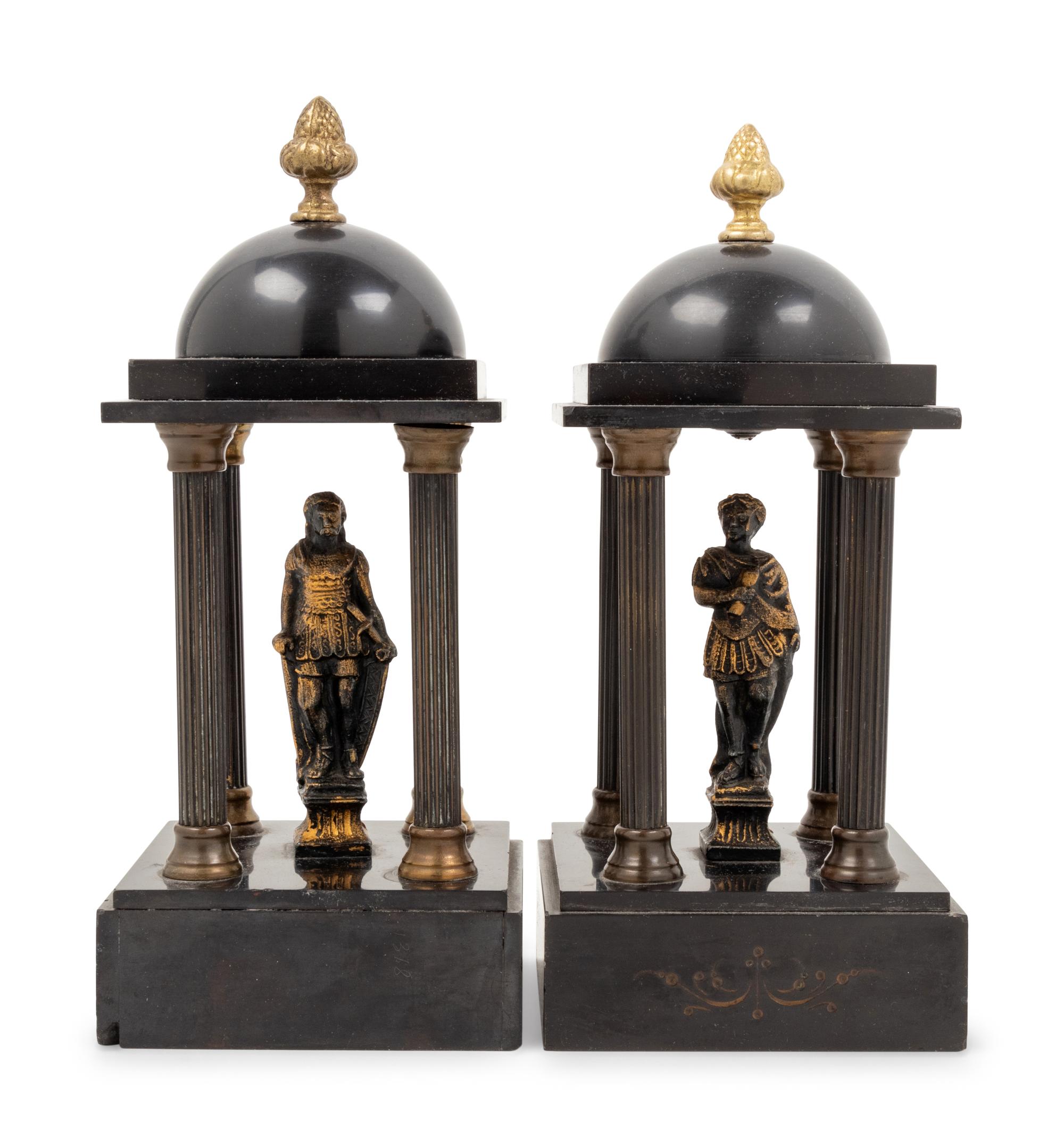 A Pair of Victorian Portico-Form Ornaments
