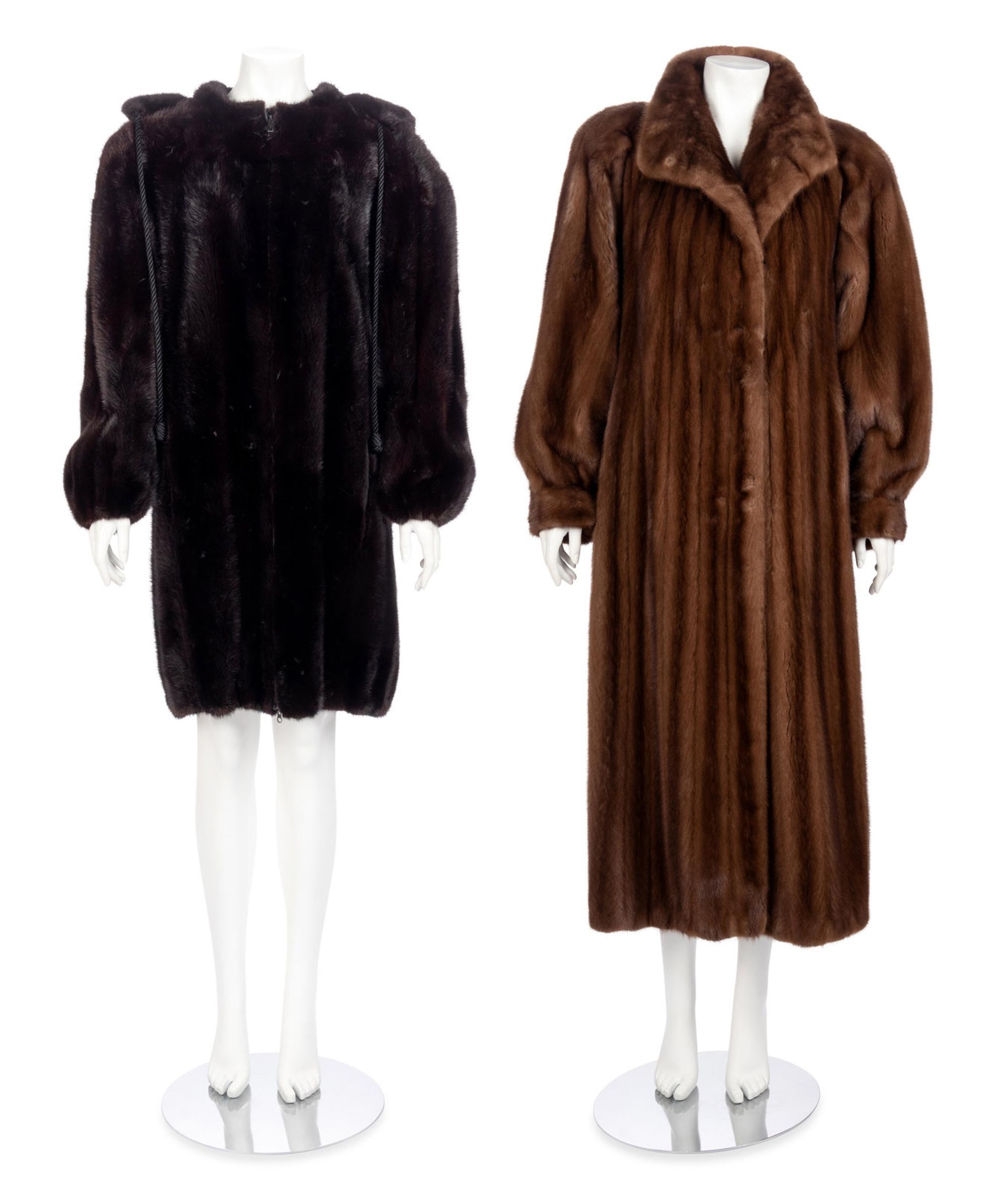 Two Mink Fur Coats, 1980-90s