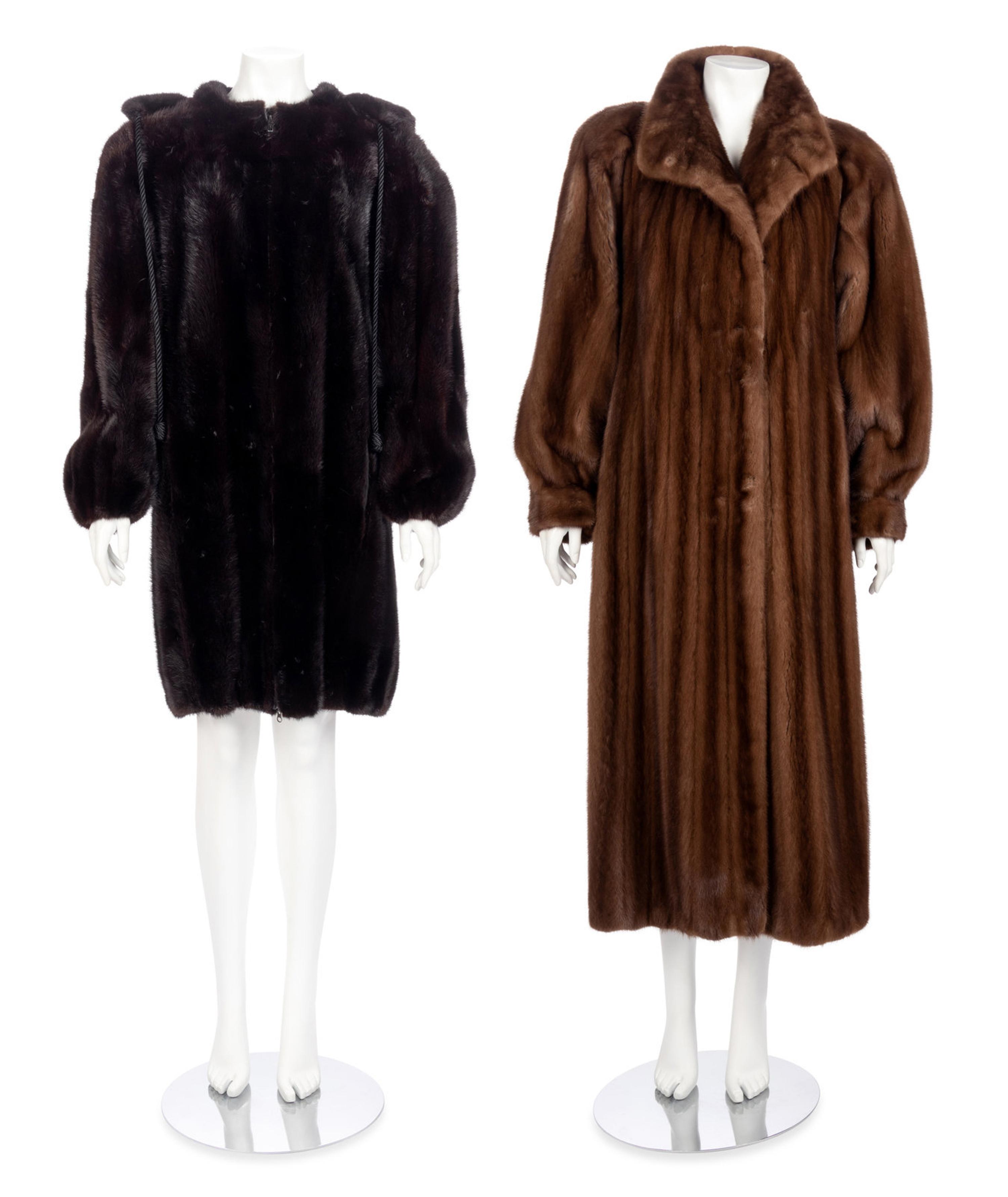 Two Mink Fur Coats, 1980-90s