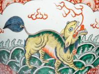 A Chinese Famille Verte Fish Bowl