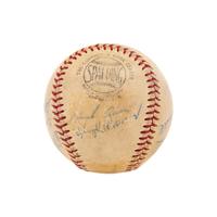A Unique 1973 Hall of Fame Induction Weekend Signed Baseball,