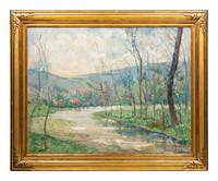 River Scene in Holland, 1902