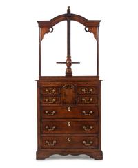 A George III Oak Linen or Book Press Chest
