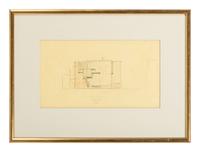 Group of 8 Architectural Drawings from The Crooks' House, 1976