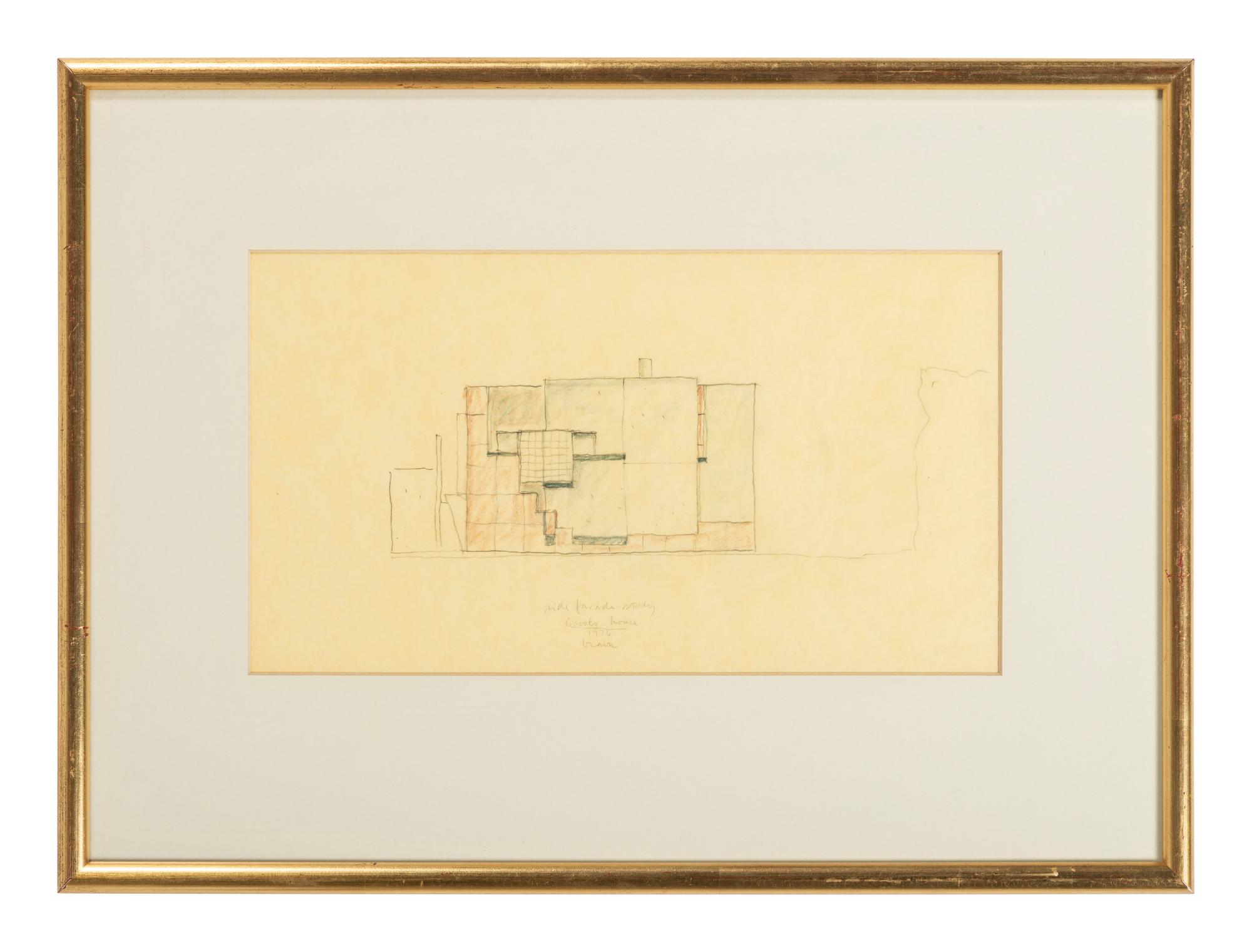 Group of 8 Architectural Drawings from The Crooks' House, 1976
