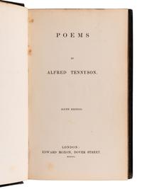 [BINDINGS -- FORE-EDGE PAINTINGS]. TENNYSON, Alfred, Lord (1809-1892). Poems . London: Edward Moxon, 1850.