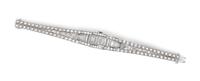 A Platinum and Diamond Suprise Wristwatch, Hamilton, 27.90 dwts.