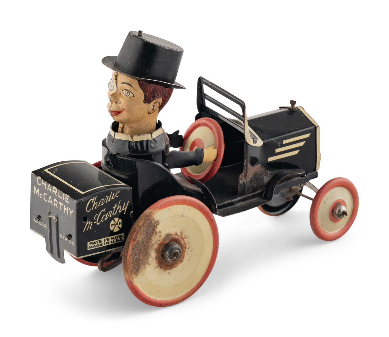 Two Charlie McCarthy Tin Lithograph Toys