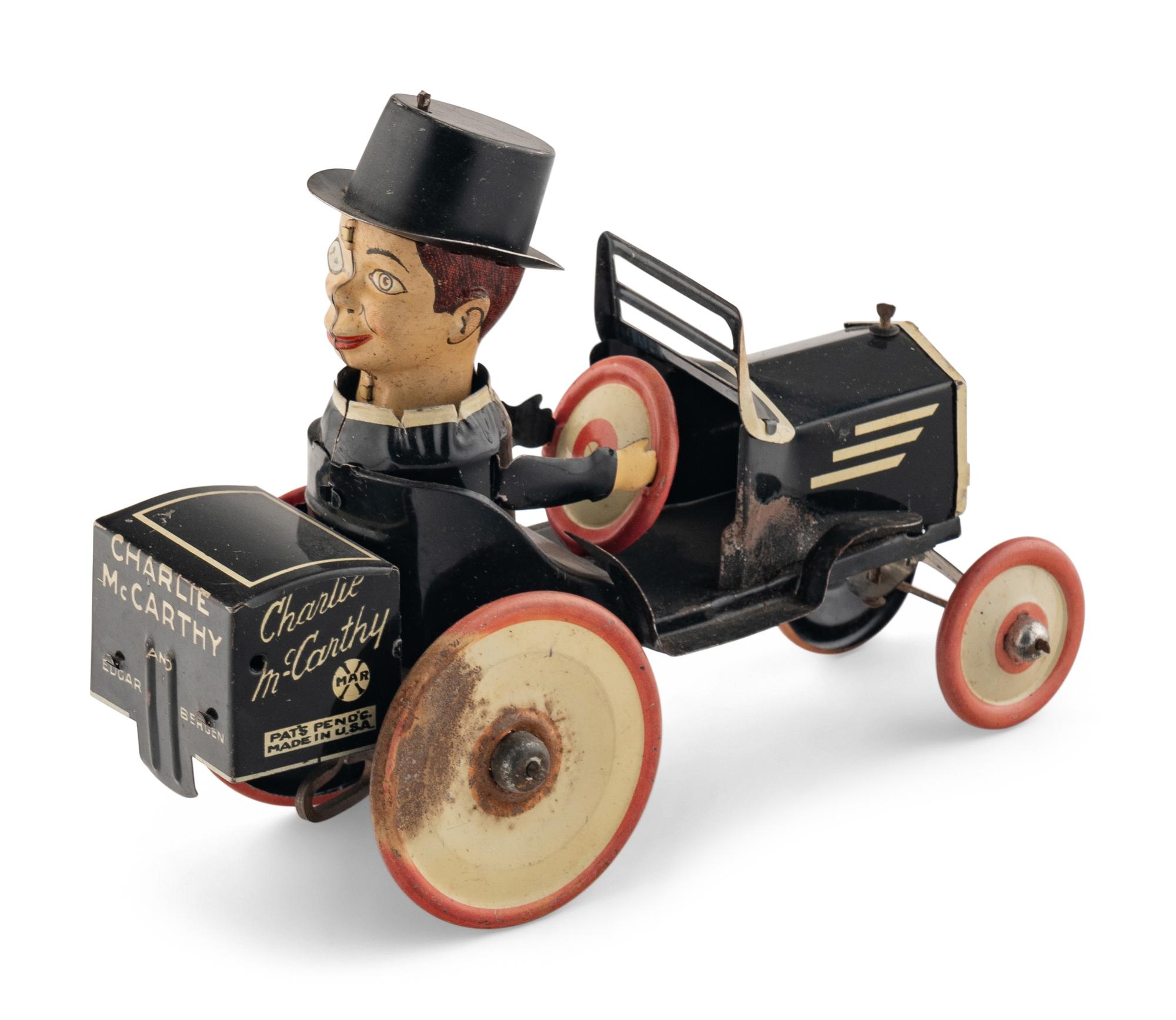 Two Charlie McCarthy Tin Lithograph Toys