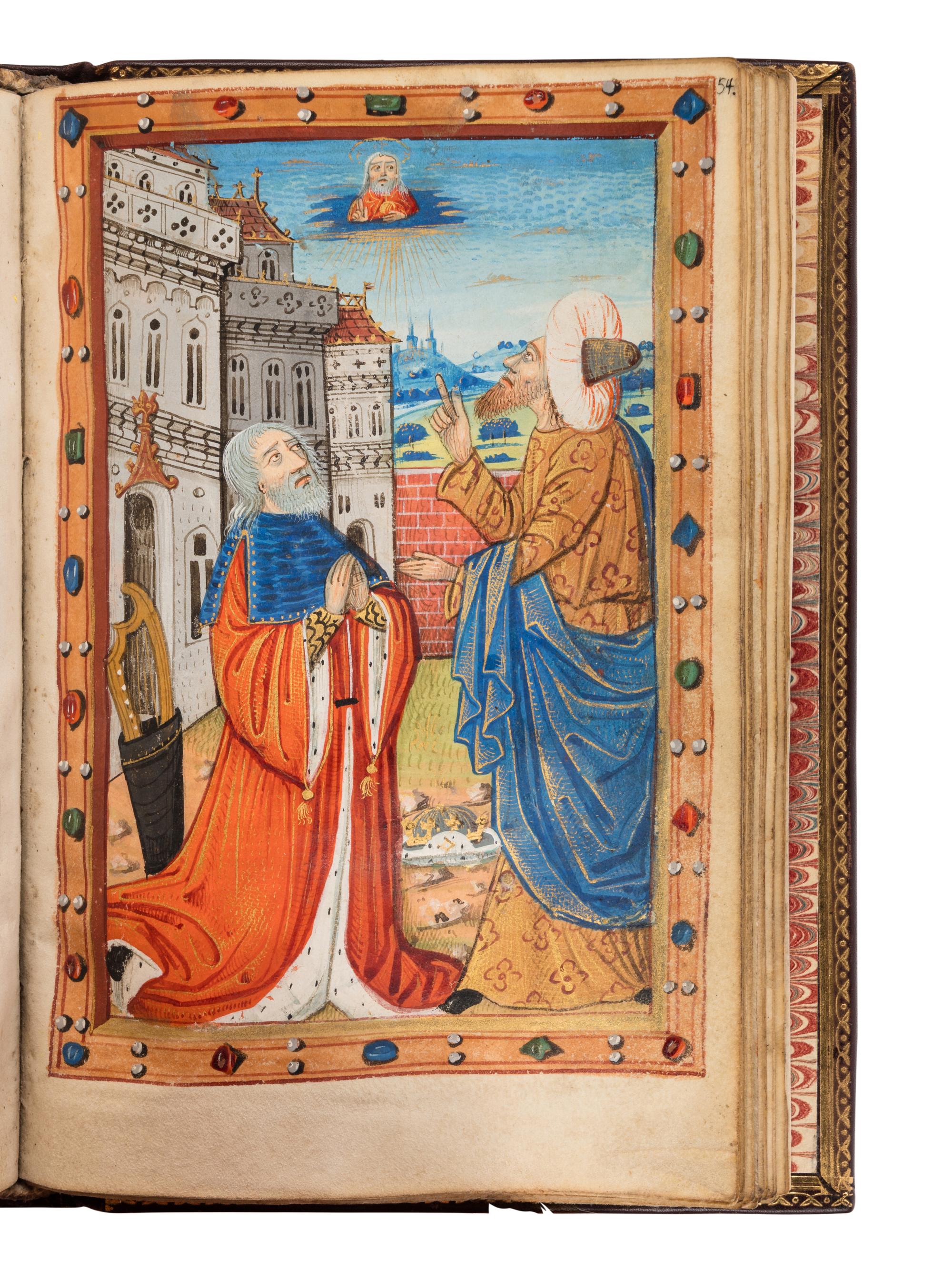 MASTER OF RAOUL DU FOU and JEAN SERPIN (both active Rouen, c. 1480-1520). Book of Hours, use of Rouen, in Latin and French, illuminated manuscript on parchment [France, Rouen, c. 1480-1490]
