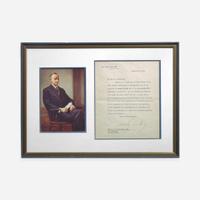 [Presidential] Taft, William H, and Woodrow Wilson and Calvin Coolidge and Herbert Hoover Group of 4 Typed Letters, signed
