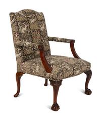 A George III Style Mahogany Open Armchair