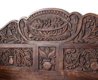 An Indian Carved Wood Bench