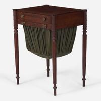 A Federal mahogany sewing stand, New England, circa 1810