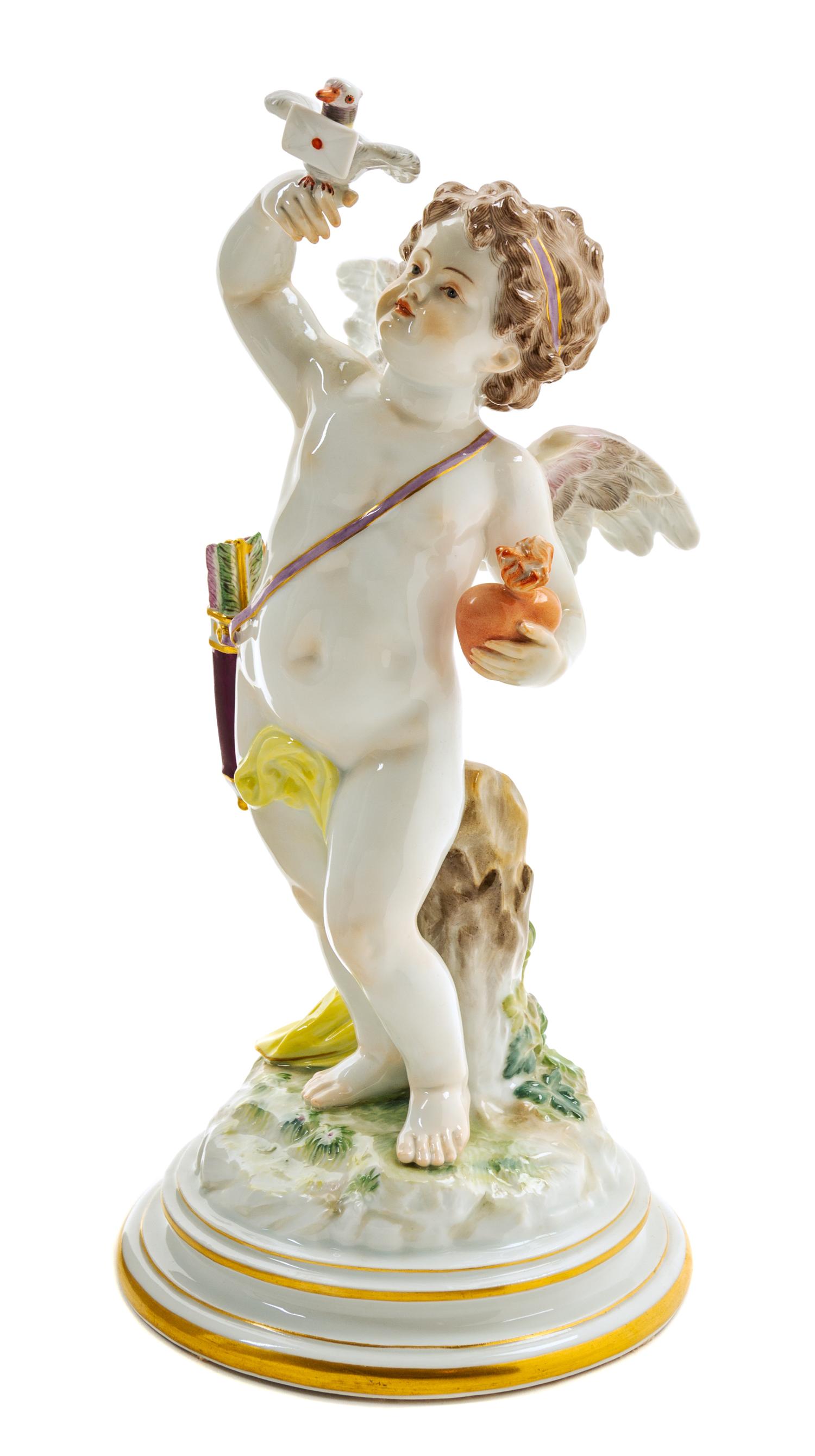 A Meissen Porcelain Figure Height 12 3/4 inches. — LATE 19TH/EARLY 20TH CENTURY