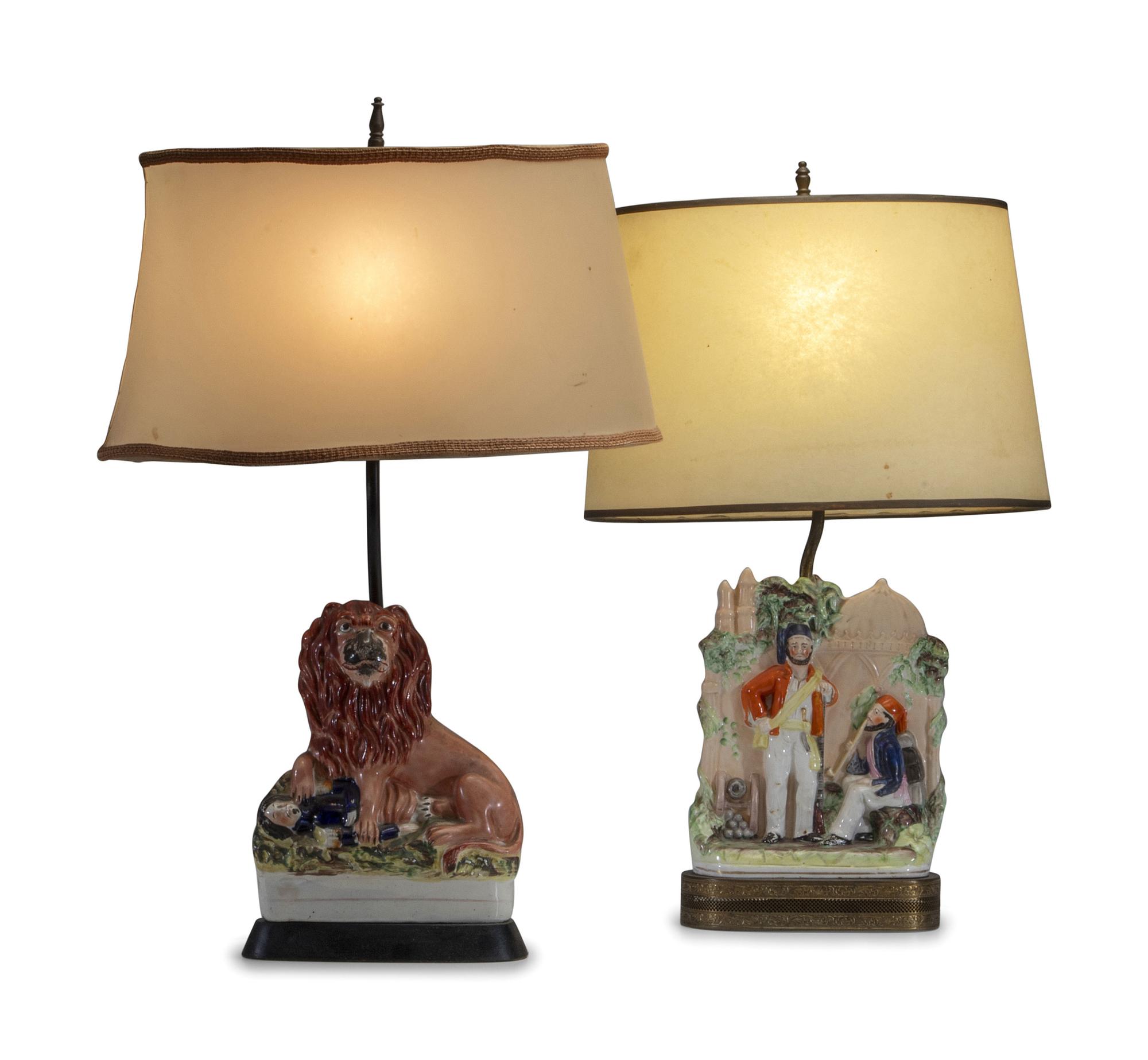 Two Staffordshire Figural Groups