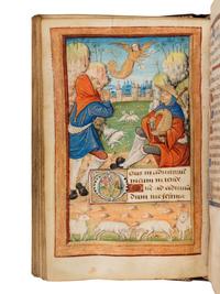 MASTER OF RAOUL DU FOU and JEAN SERPIN (both active Rouen, c. 1480-1520). Book of Hours, use of Rouen, in Latin and French, illuminated manuscript on parchment [France, Rouen, c. 1480-1490]