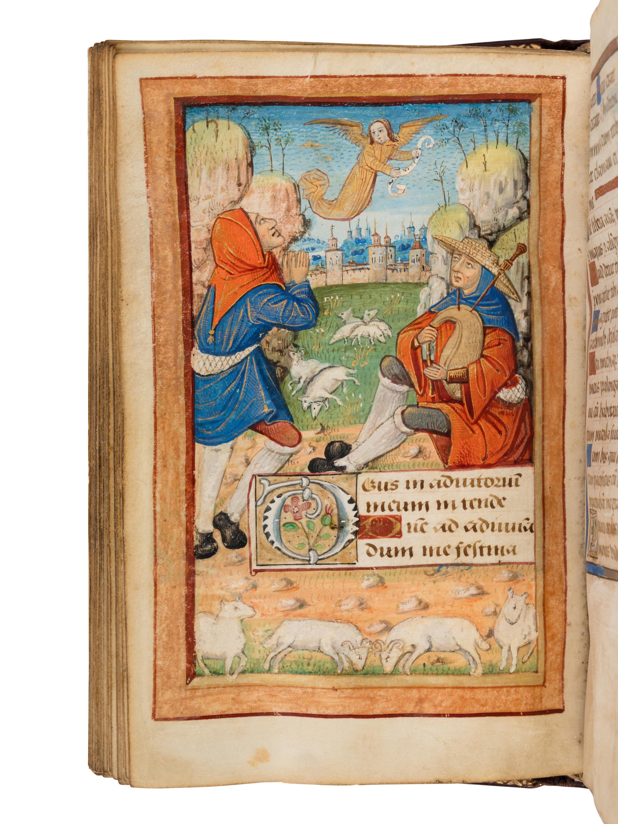 MASTER OF RAOUL DU FOU and JEAN SERPIN (both active Rouen, c. 1480-1520). Book of Hours, use of Rouen, in Latin and French, illuminated manuscript on parchment [France, Rouen, c. 1480-1490]
