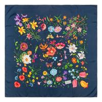 Two Gucci Scarves and Three Yves Saint Laurent Scarves