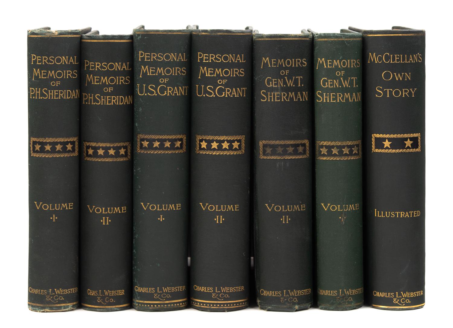 [MILITARY MEMOIRS]. A group of 4 personal memoirs by Military Generals.