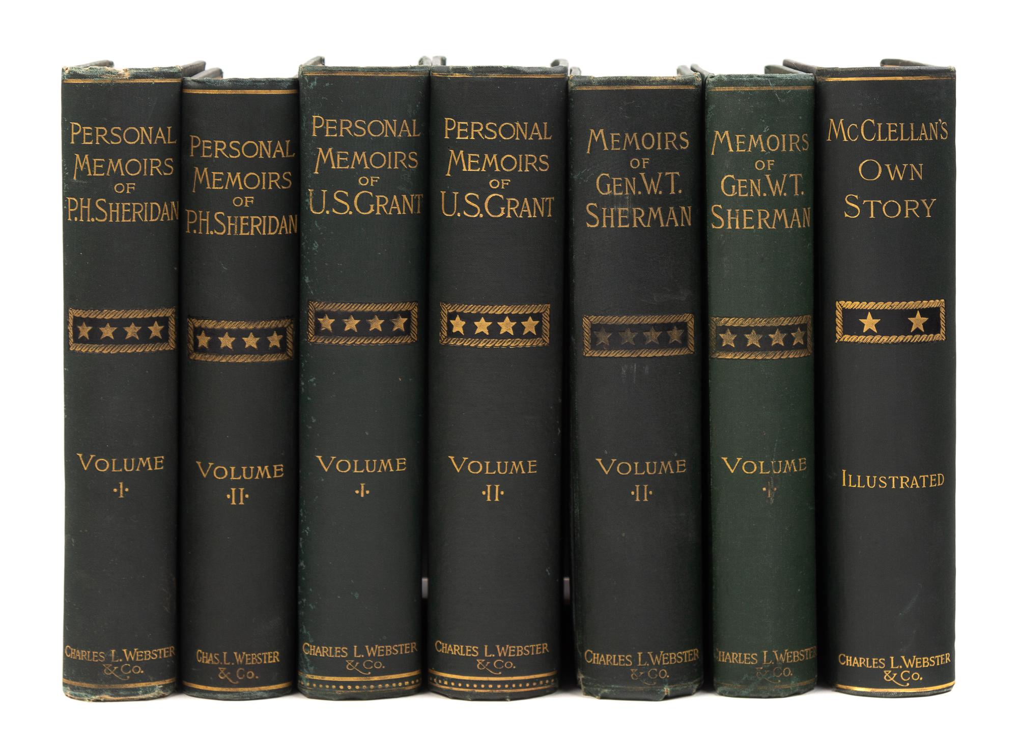 [MILITARY MEMOIRS]. A group of 4 personal memoirs by Military Generals.