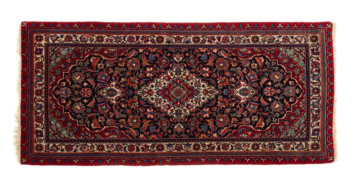 Two Persian Wool Rugs Larger 58 1/2 x 25 1/2 inches. — 20TH CENTURY