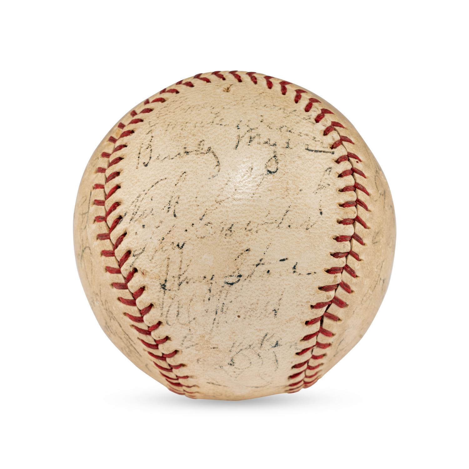 A Multi Signed Autograph Baseball Featuring Joe Medwick and Notables (Beckett Authentication Services Letter of Authenticity)