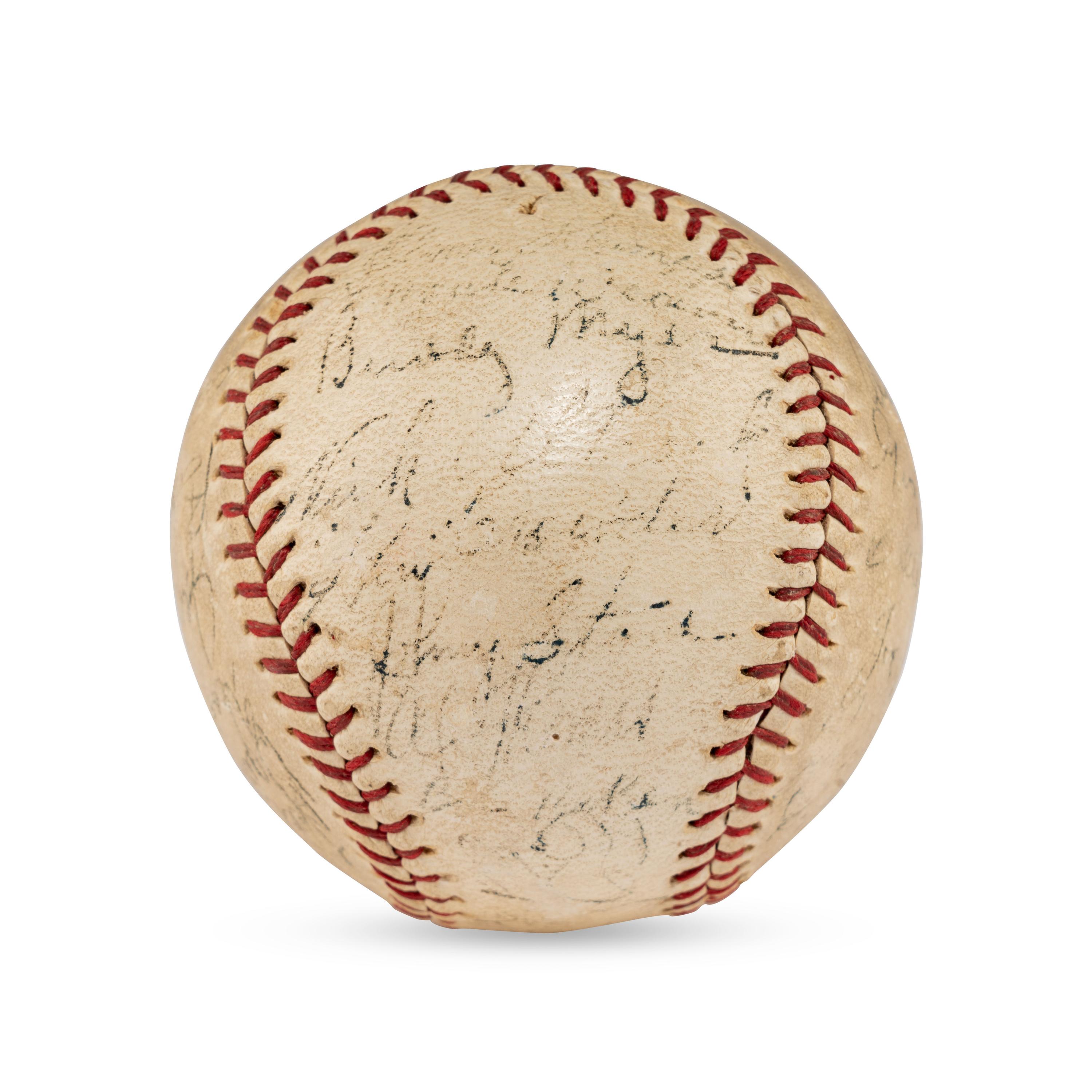 A Multi Signed Autograph Baseball Featuring Joe Medwick and Notables (Beckett Authentication Services Letter of Authenticity)