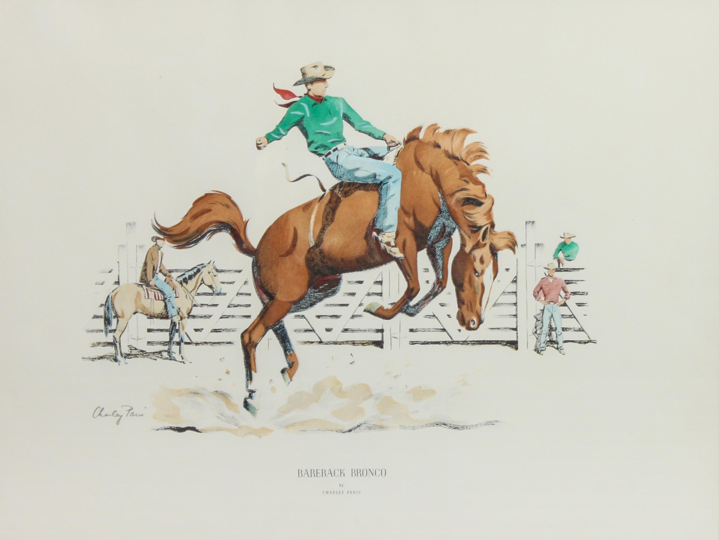 Paris, Charles S. (American, 1911-1994) Sight size of each 16 1/4 x 21 1/2 inches.
