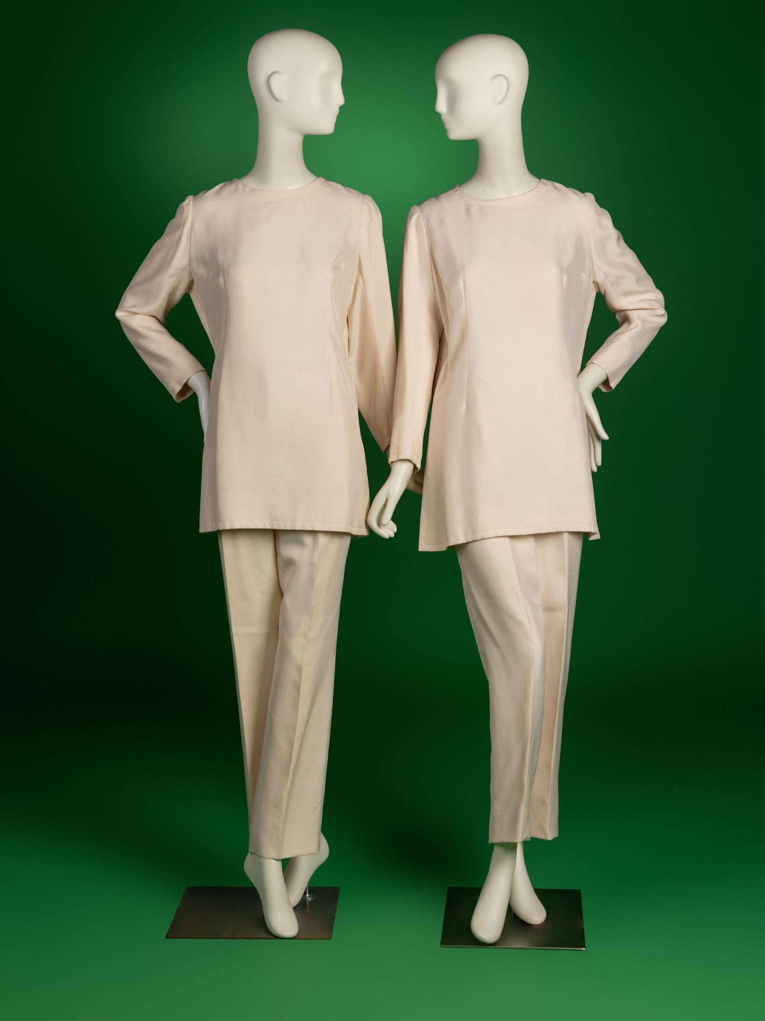 Mona von Bismarck; Two Identical Givenchy Haute Couture Ensembles