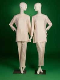 Mona von Bismarck; Two Identical Givenchy Haute Couture Ensembles