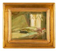 Artist's Studio with Cat