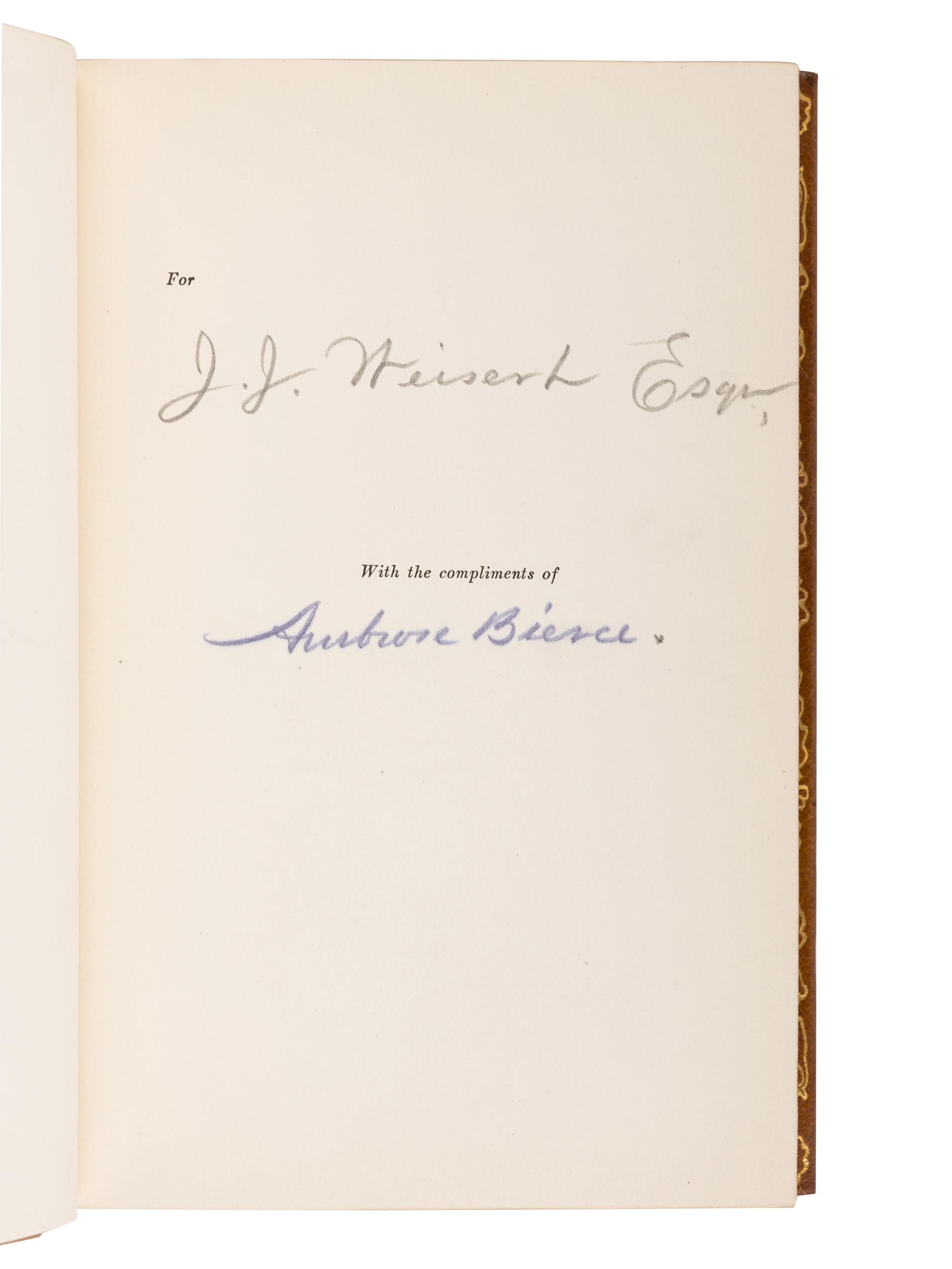 BIERCE, Ambrose (1842 - ca 1914?). The Collected Works . New York & Washington: The Neale Publishing Company, 1909-1912.