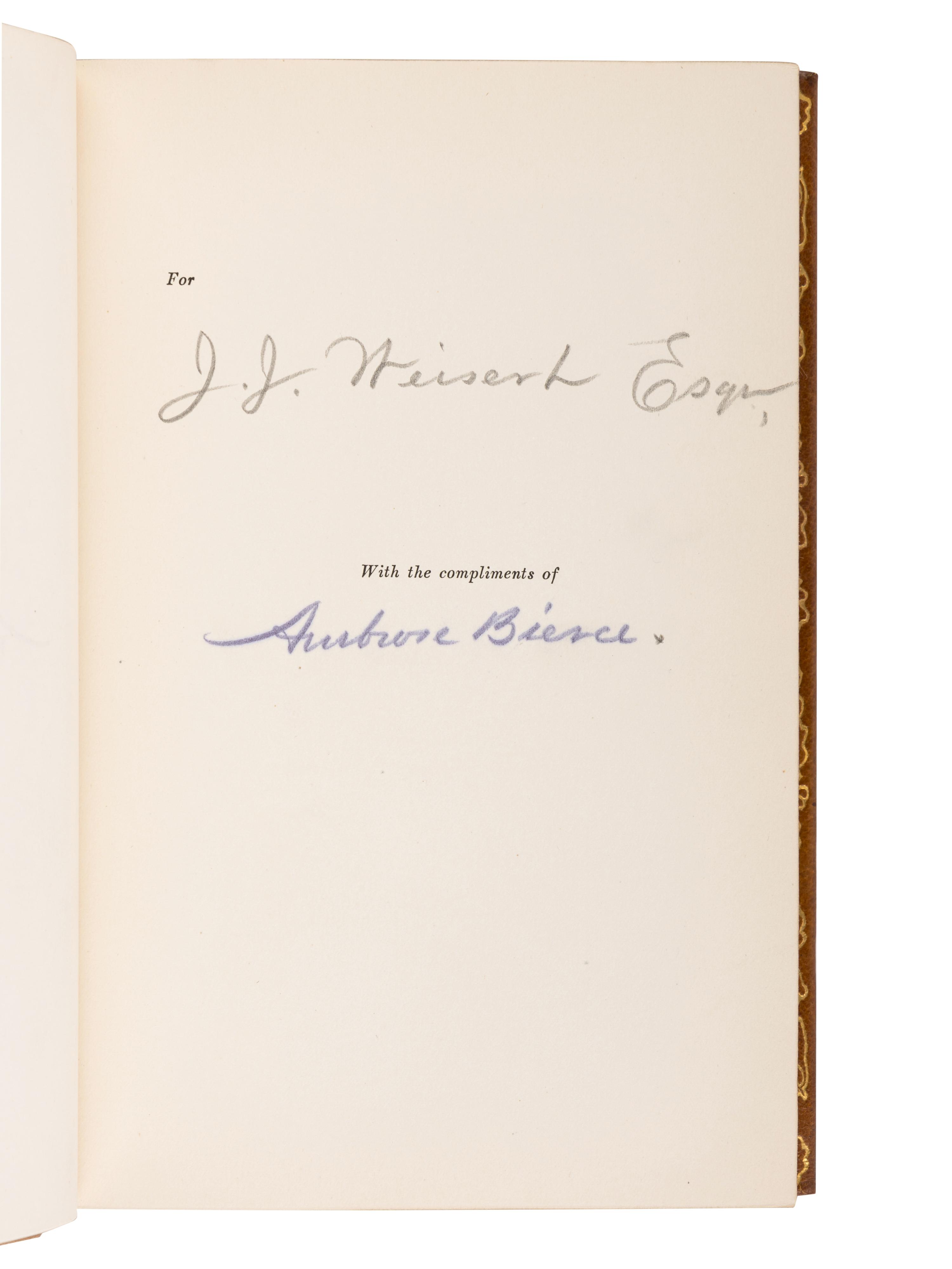 BIERCE, Ambrose (1842 - ca 1914?). The Collected Works . New York & Washington: The Neale Publishing Company, 1909-1912.