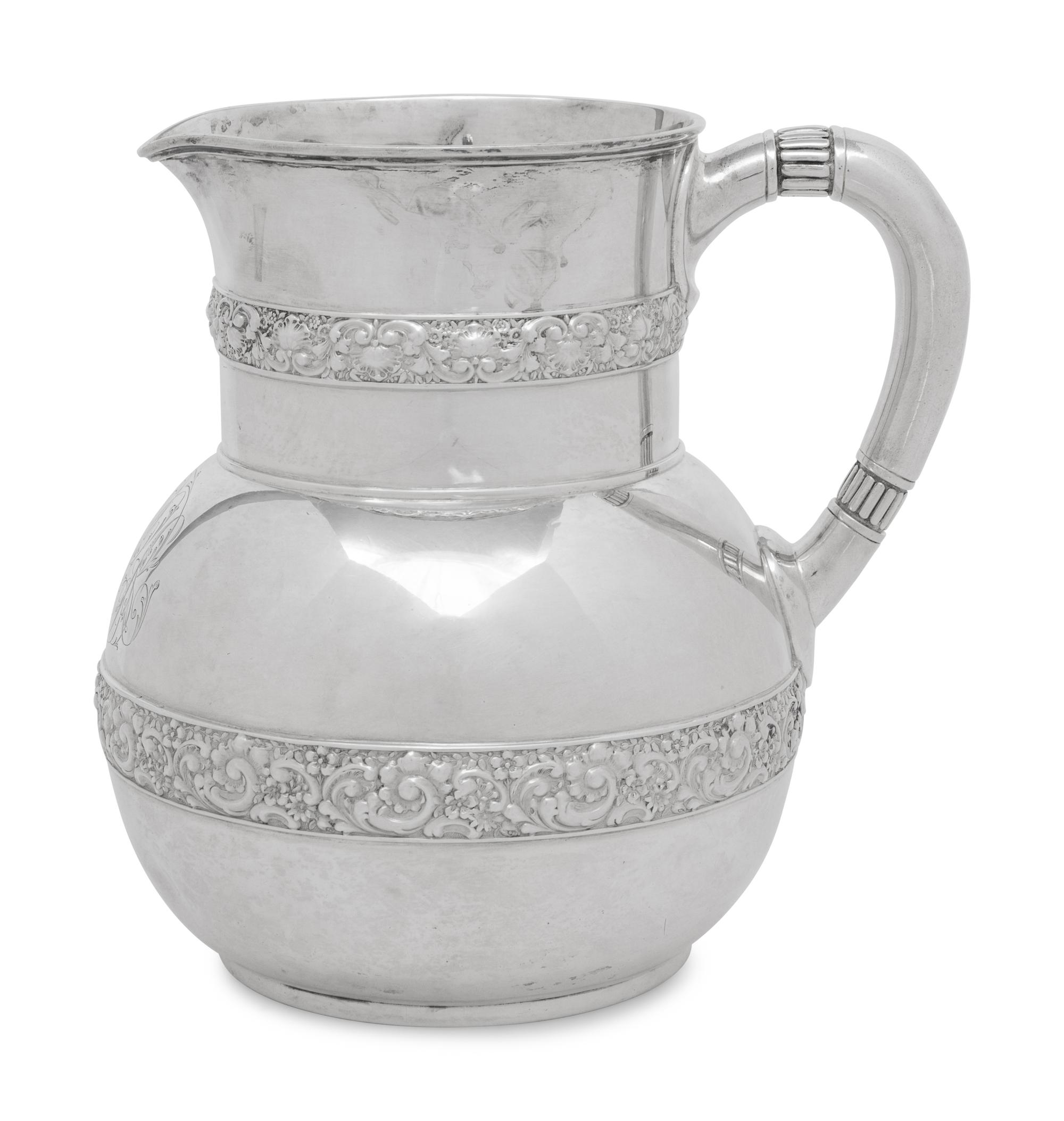 A Tiffany and Co. Silver Water Pitcher