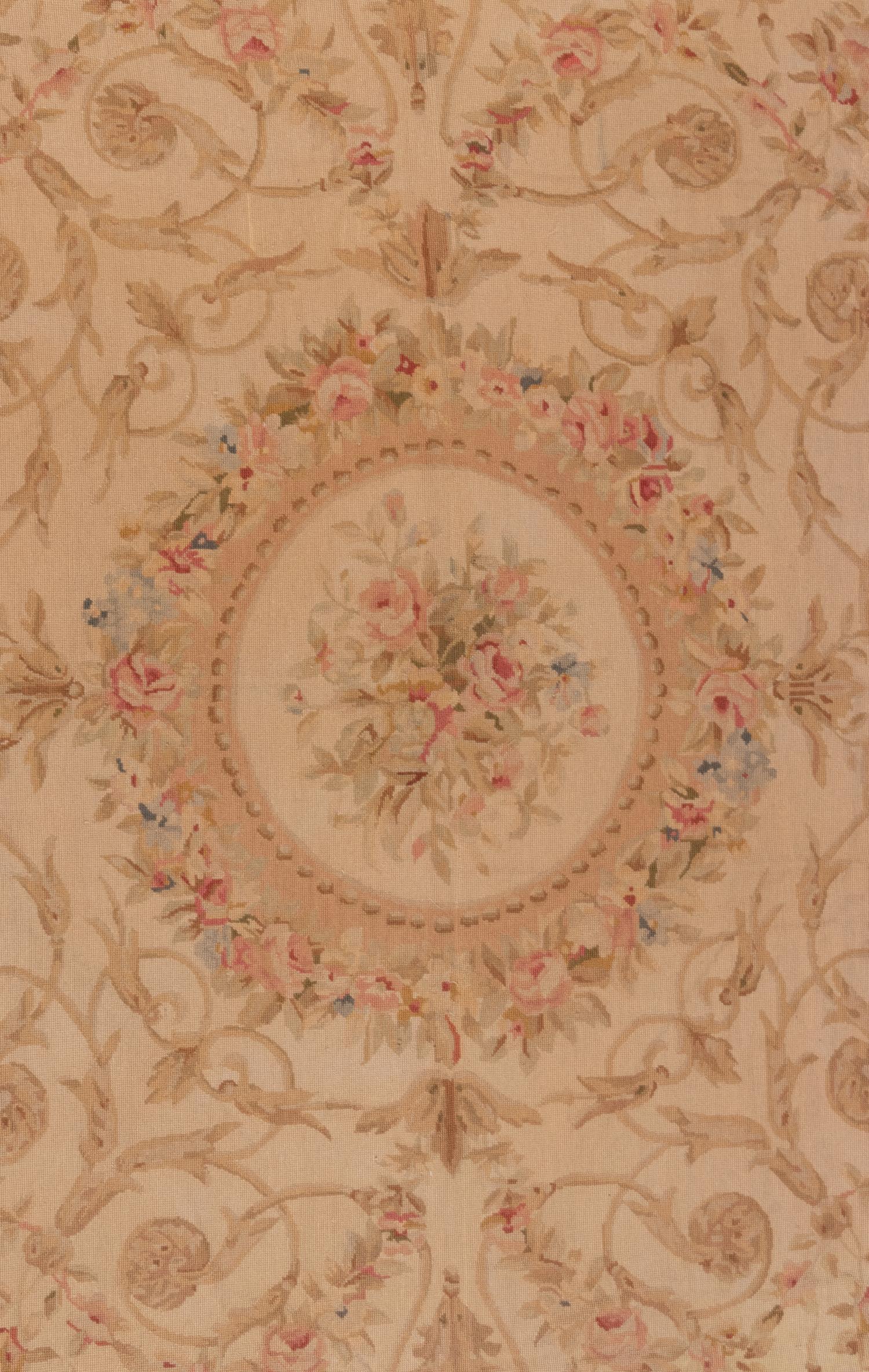 An Aubusson Style Wool Rug